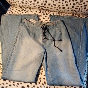 Paris Blues Vintage Women's Wide Leg Faded Jeans Size 7.